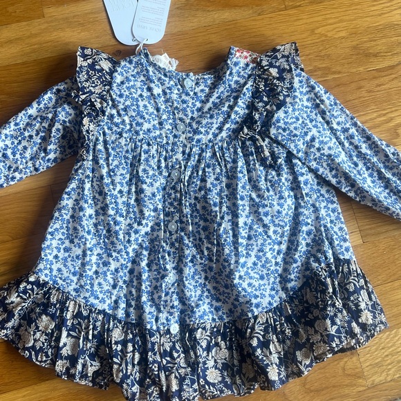 Louise Misha Lara Floral Patterned Dress with Ruffle Details - Picture 5 of 5